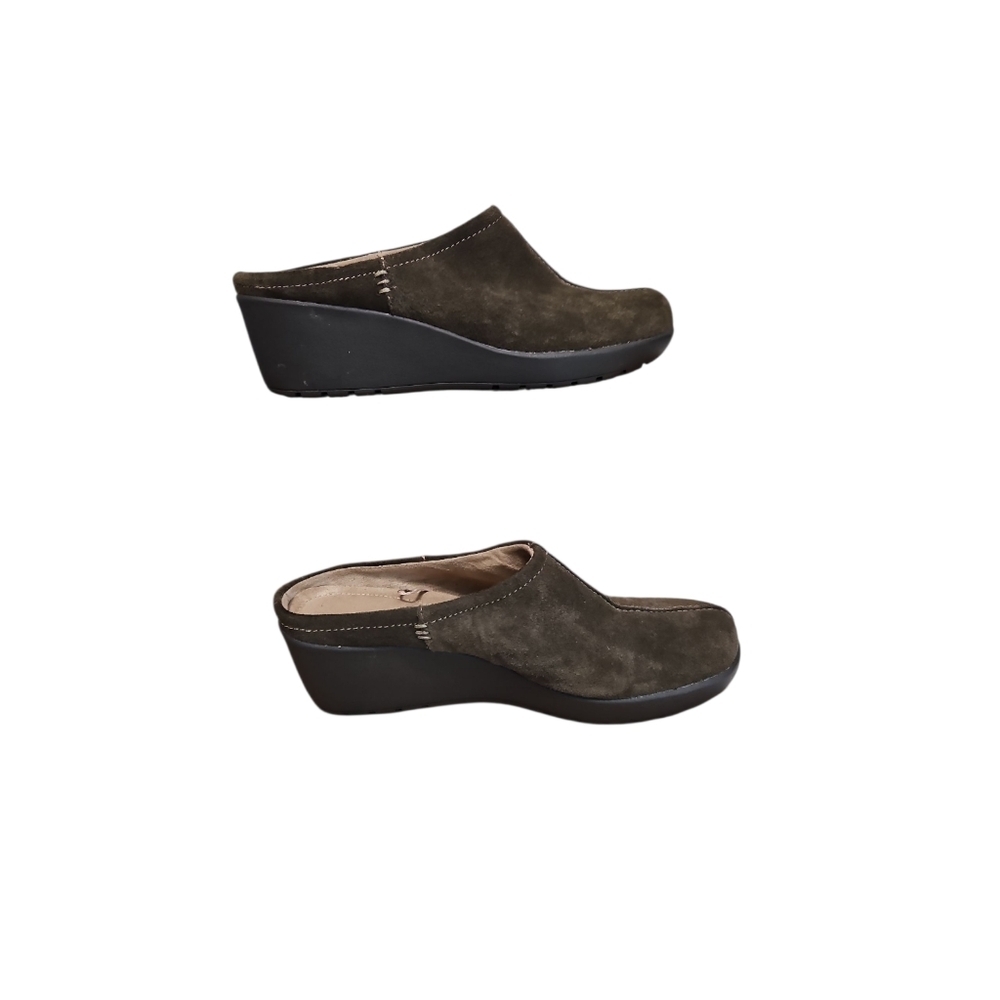 Thom McAn Brown Suede Mule Clogs Women's Size 7.5